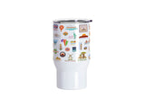 18oz Travel Tumbler with Clear Flat Lid